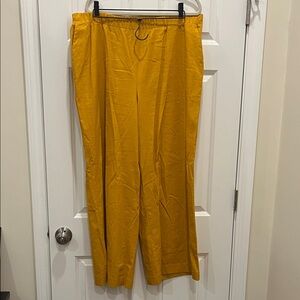 Express super high rise wide leg linen pants